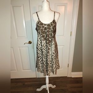 Gorgeous animal print slip dress